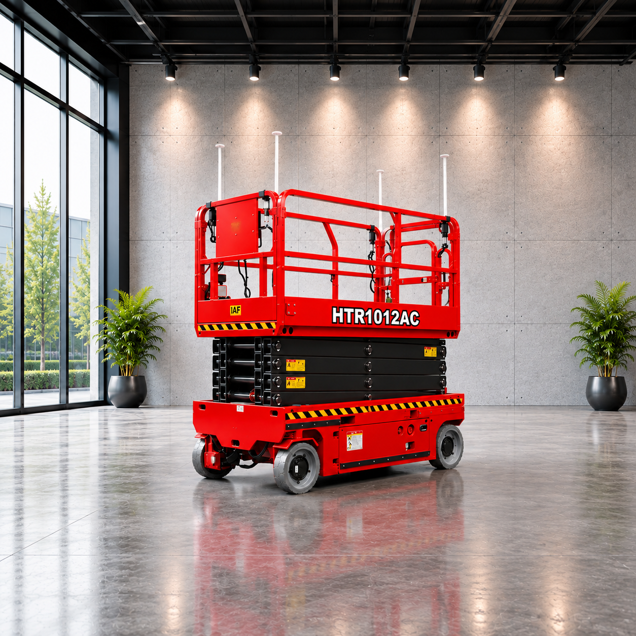 CFMG HTR0808AC Electric Scissor Lift Aerial Work Platform 10 m Working Height 8 m Platform Height Na